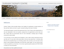 Tablet Screenshot of durhamtherapycentre.co.uk